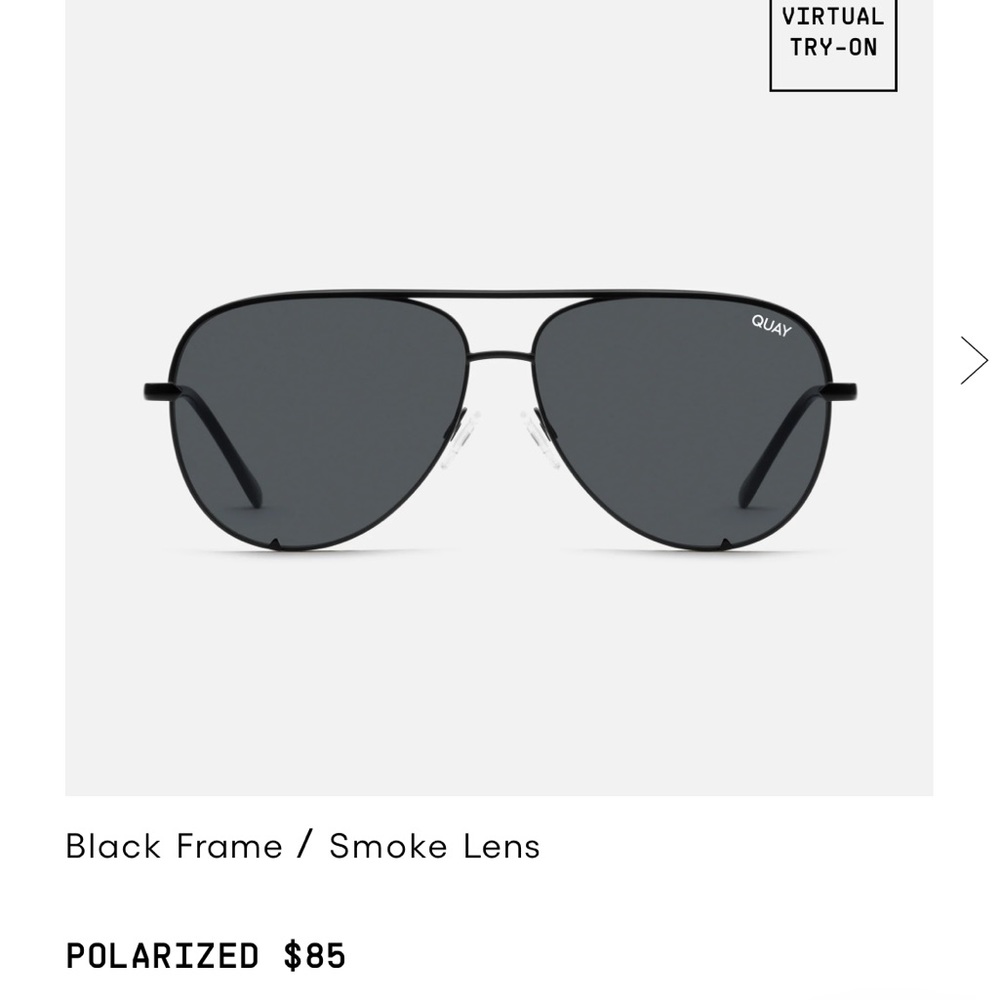 NWT Quay Polarized High Key Aviators